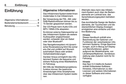 2018-2020 Opel Crossland X Infotainment Manual | German