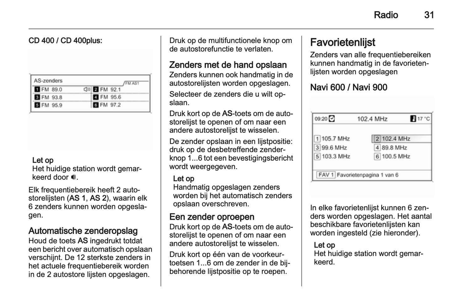 2013 Opel Zafira Tourer Infotainment Handleiding | Nederlands