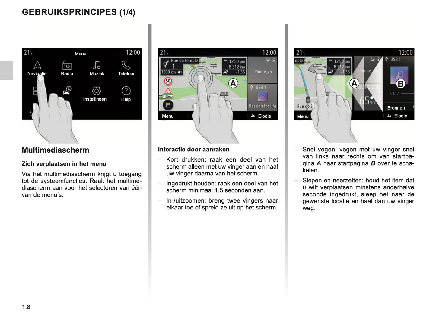 2023-2024 Renault Easy Connect/Easy Link Infotainment Manual | Dutch