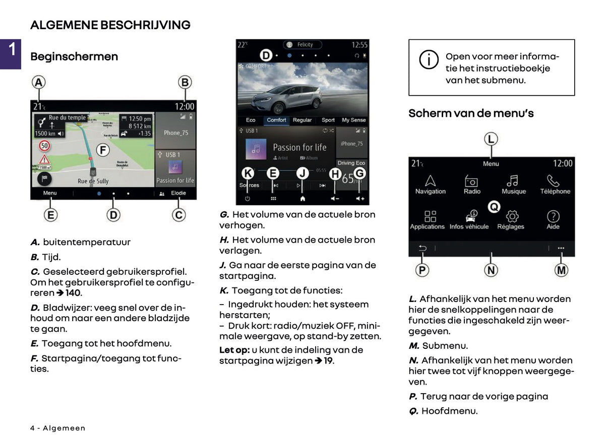 2025-2026 Renault Easy Link Infotainment Manual | Dutch
