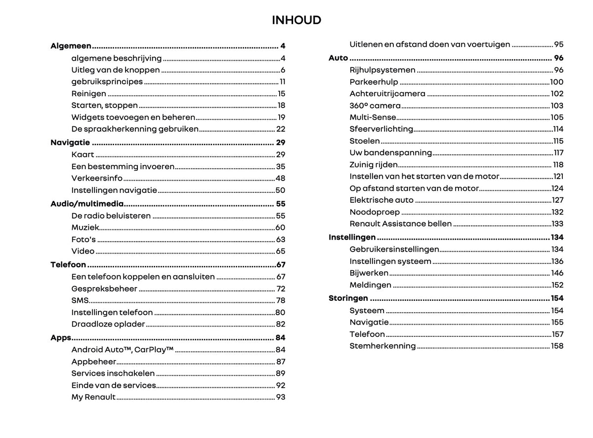 2026 Renault Easy Link Infotainment Manual | Dutch