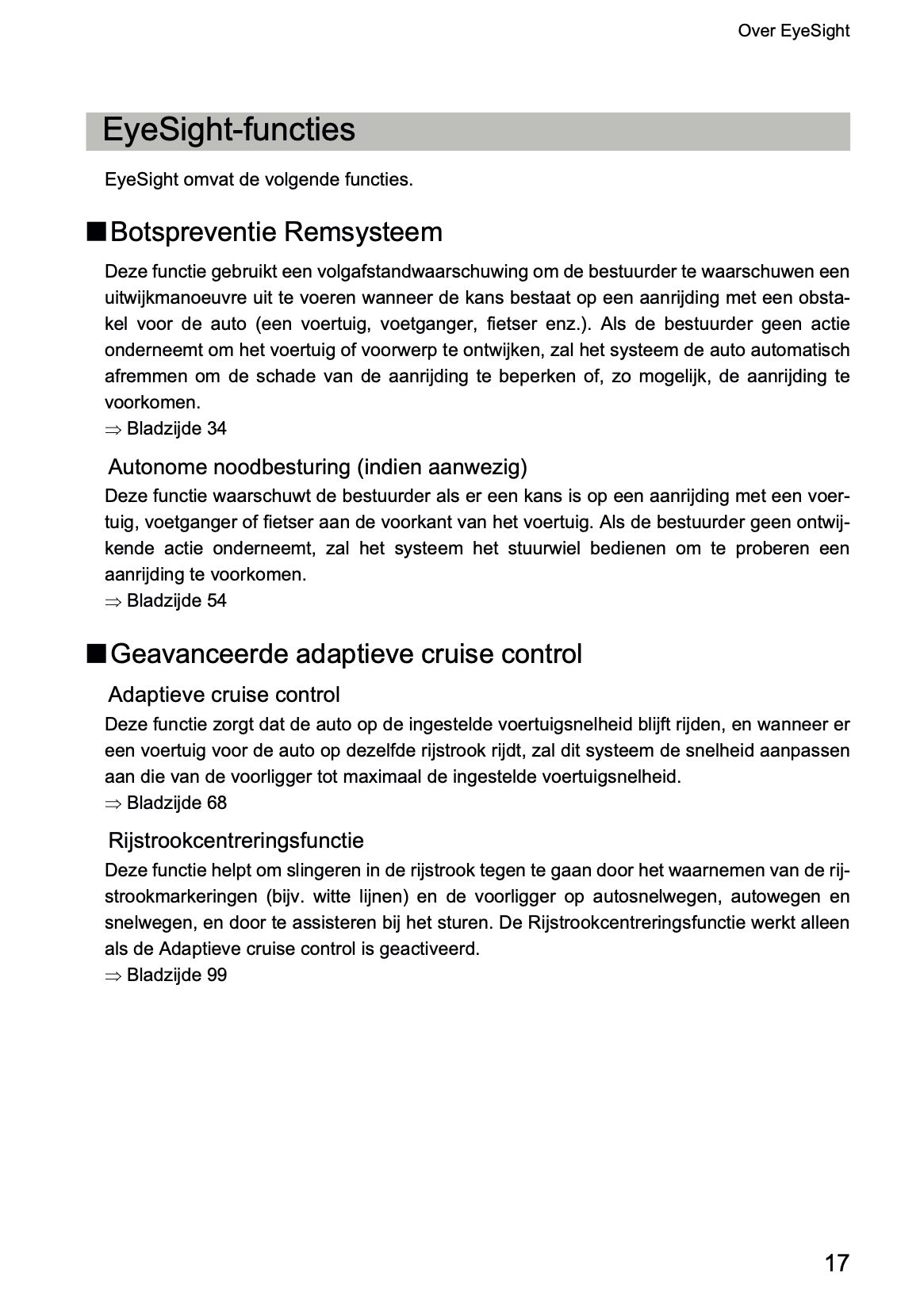 2022 Subaru Outback EyeSight Manual | Dutch
