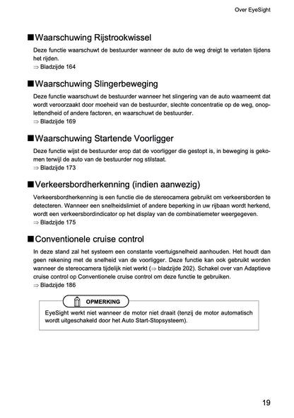 2022 Subaru Outback EyeSight Manual | Dutch