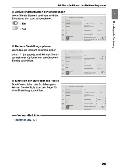 2025-2026 Toyota Aygo X Navigation Manual | German