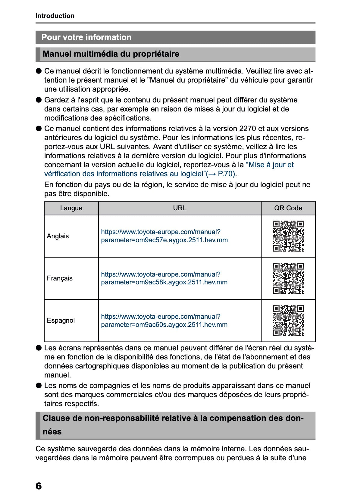 2025-2026 Toyota Aygo X Navigation Manual | French