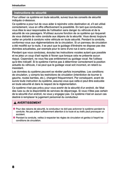 2025-2026 Toyota Aygo X Navigation Manual | French