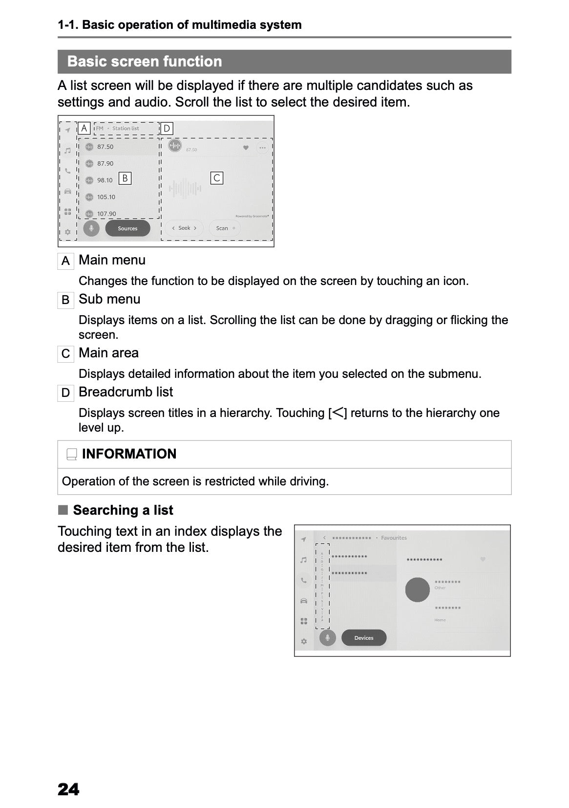 2025-2026 Toyota Aygo X Navigation Manual | English