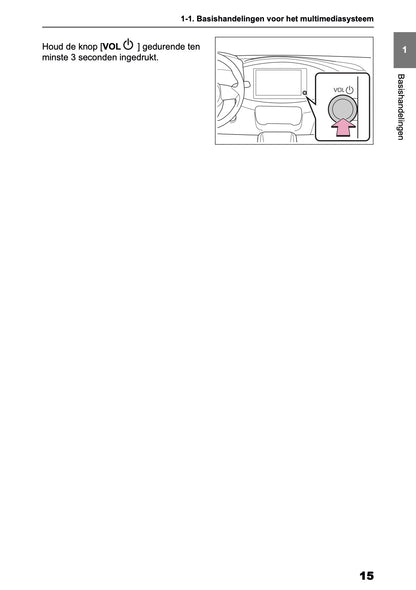 2025-2026 Toyota Aygo X Navigatie Handleiding | Nederlands