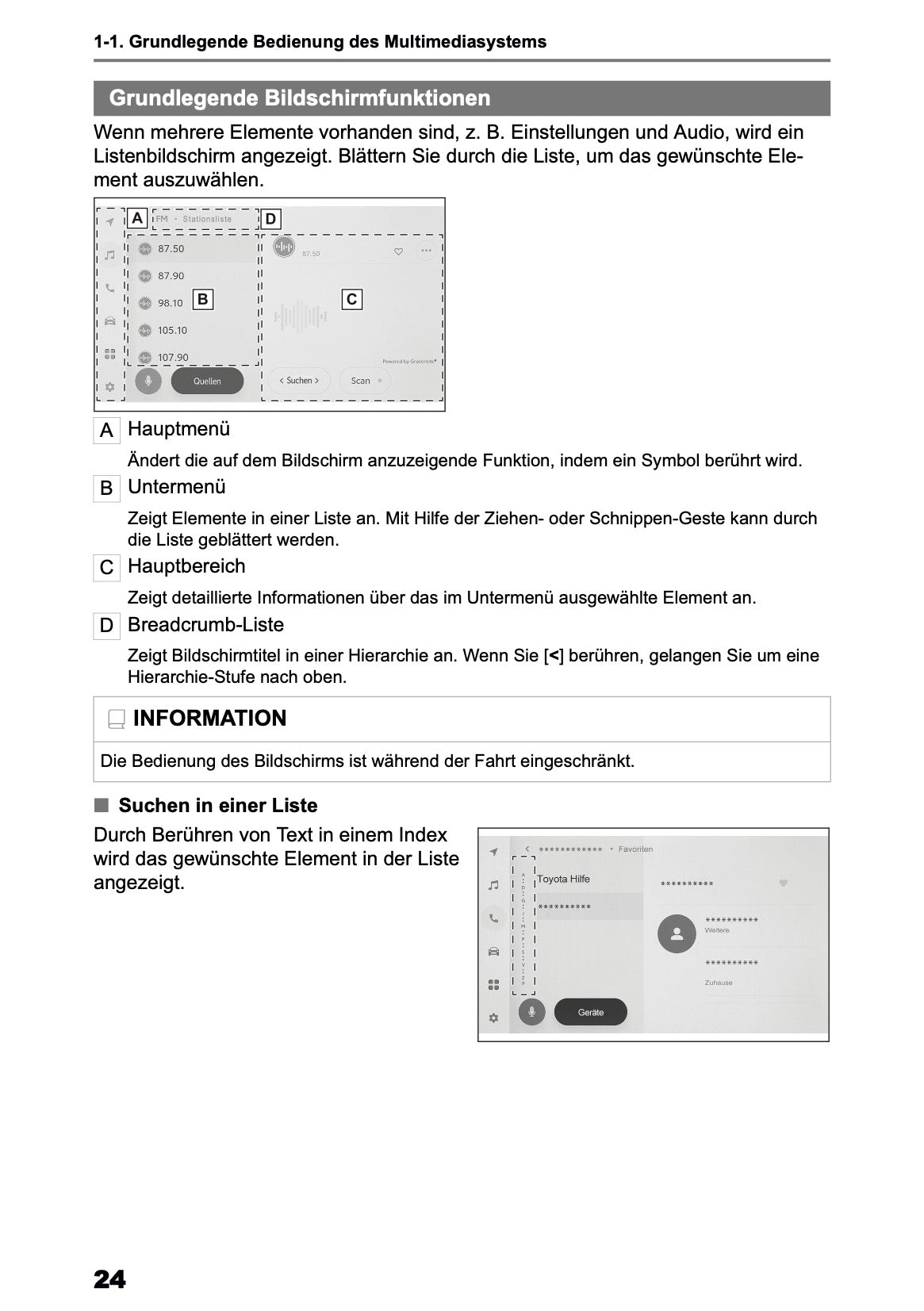 2025-2026 Toyota bZ4X Navigation Manual | German