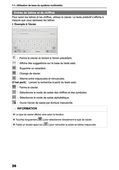 2025-2026 Toyota bZ4X Manuel d'Infotainment | Français