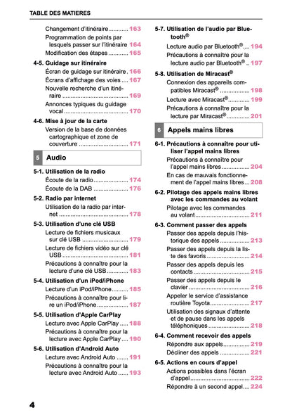 2025-2026 Toyota bZ4X Manuel d'Infotainment | Français