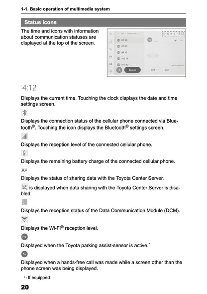 2025-2026 Toyota bZ4X Navigation Manual | English