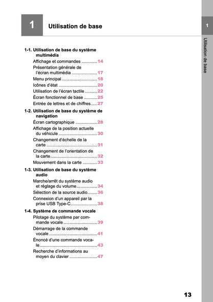 2025-2026 Toyota C-HR HEV/PHEV Manuel de Navigation | Français