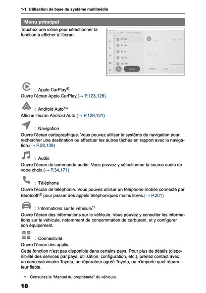2025-2026 Toyota C-HR HEV/PHEV Manuel de Navigation | Français
