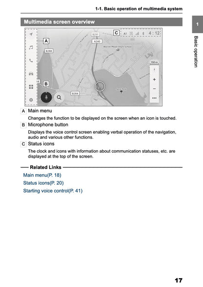 2025-2026 Toyota C-HR HEV/PHEV Navigation Manual | English