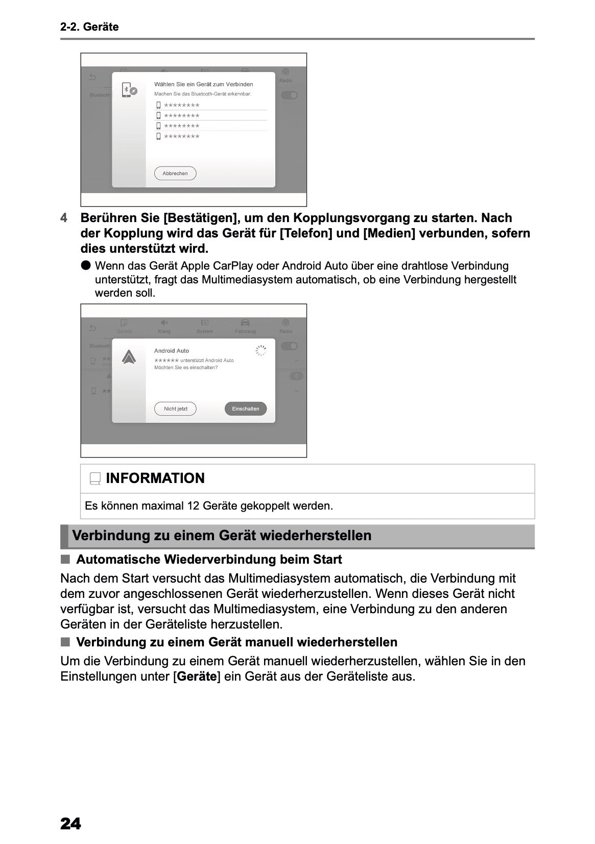 2025 Toyota Yaris Cross Hybrid Multimedia Manual | German