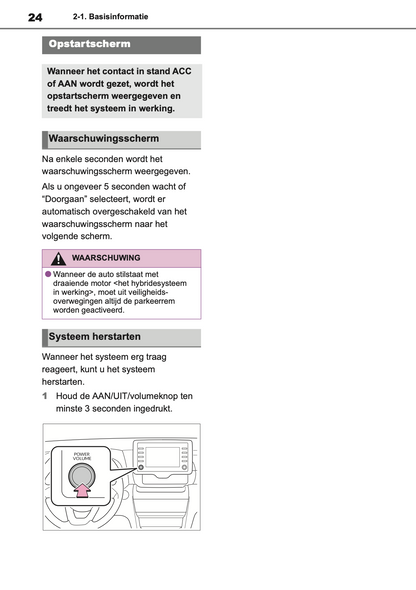 2021-2023 Toyota Yaris Cross/Yaris Cross Hybrid Navigation Manual | Dutch