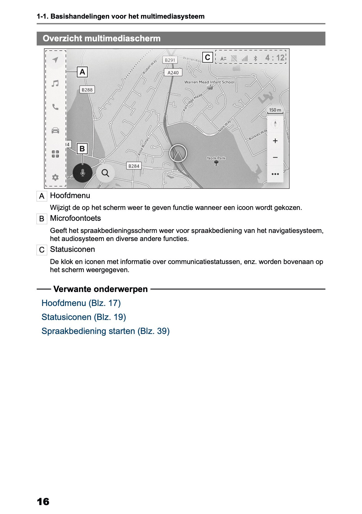 2025-2026 Toyota Yaris Hybrid Navigatie Handleiding | Nederlands