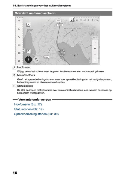2025-2026 Toyota Yaris Hybrid Navigatie Handleiding | Nederlands