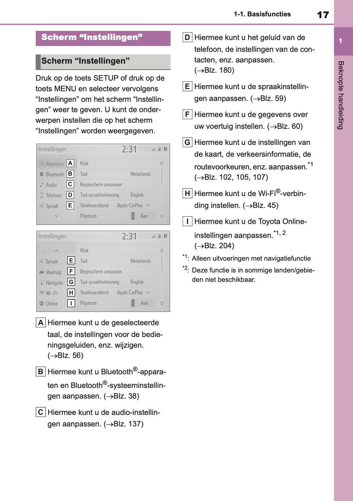 2021 Toyota Yaris Navigation Manual | Dutch