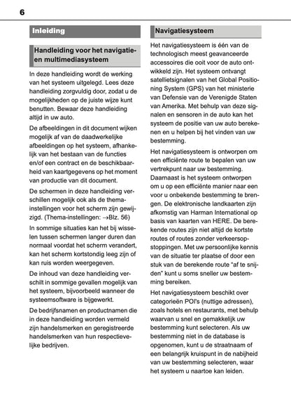 2021 Toyota Yaris Navigation Manual | Dutch