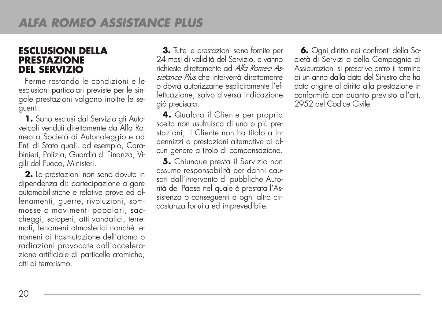 2009-2011 Alfa Romeo Maintenance Book | Italian