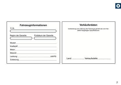 Ford Maintenance Book | German