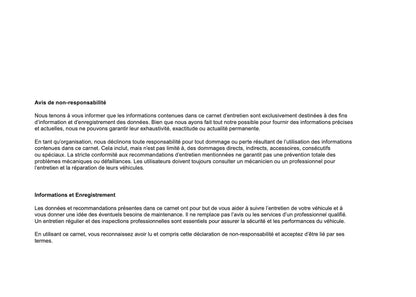 Jeep Livret d'entretien | Français