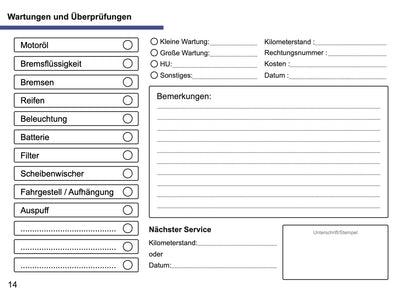 Serviceheft Lexus | Deutsch