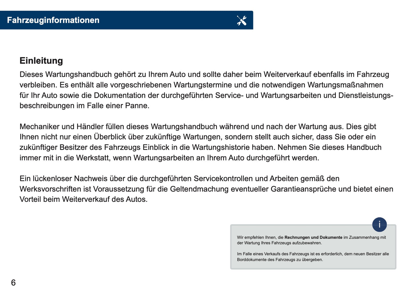 Serviceheft Land Rover | Deutsch