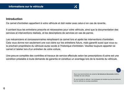 Land Rover Livret d'entretien | Français
