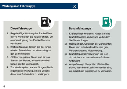 Serviceheft Mini | Deutsch