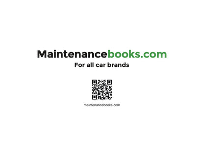 Mini Maintenance Book | English