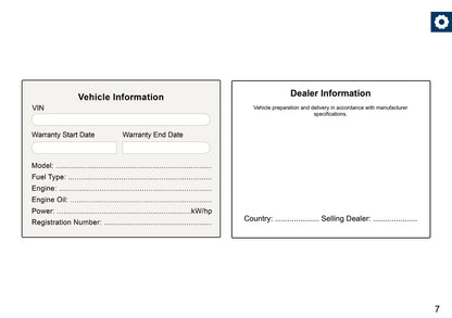 Mini Maintenance Book | English