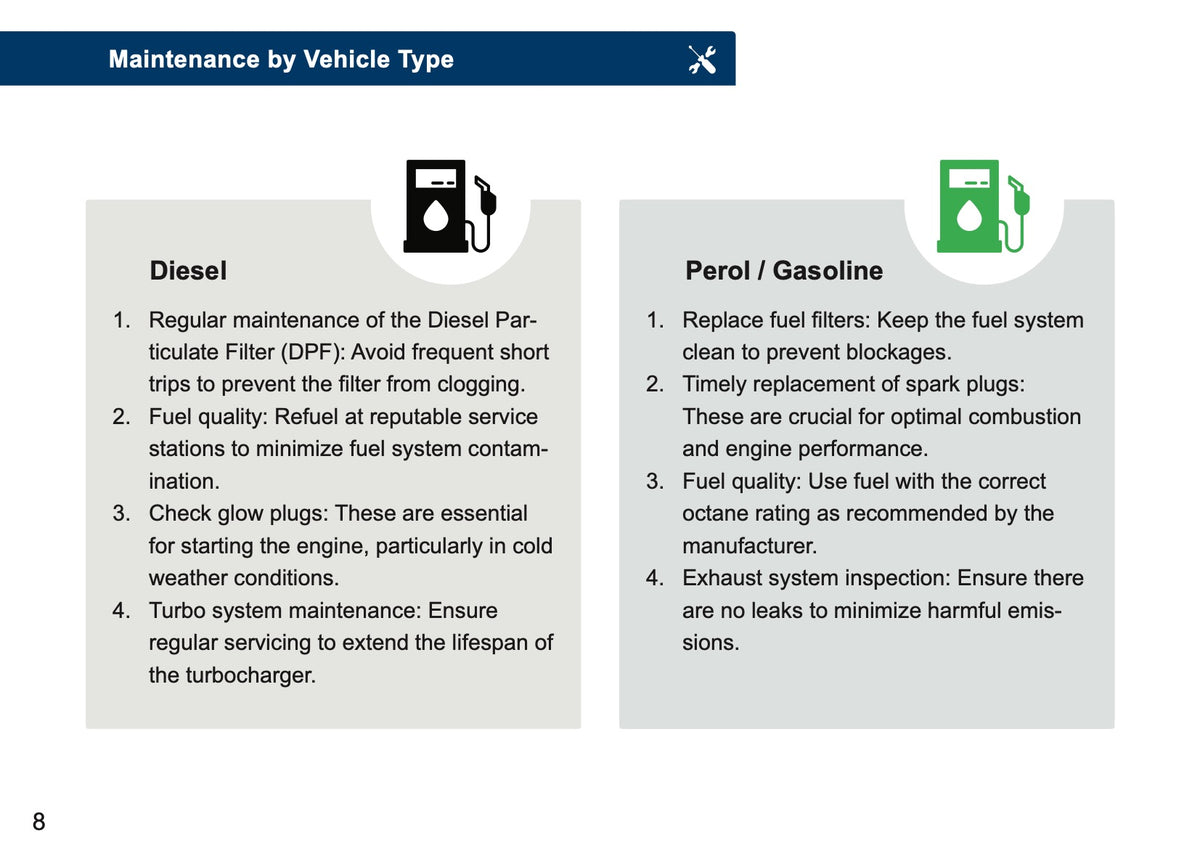 Mini Maintenance Book | English