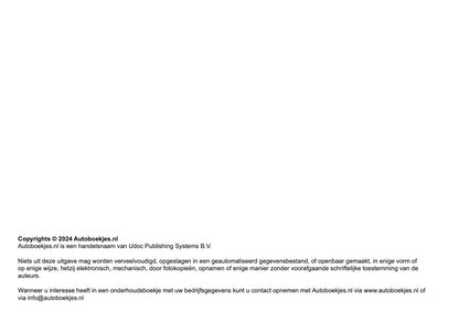 Mini Onderhoudsboekje | Nederlands