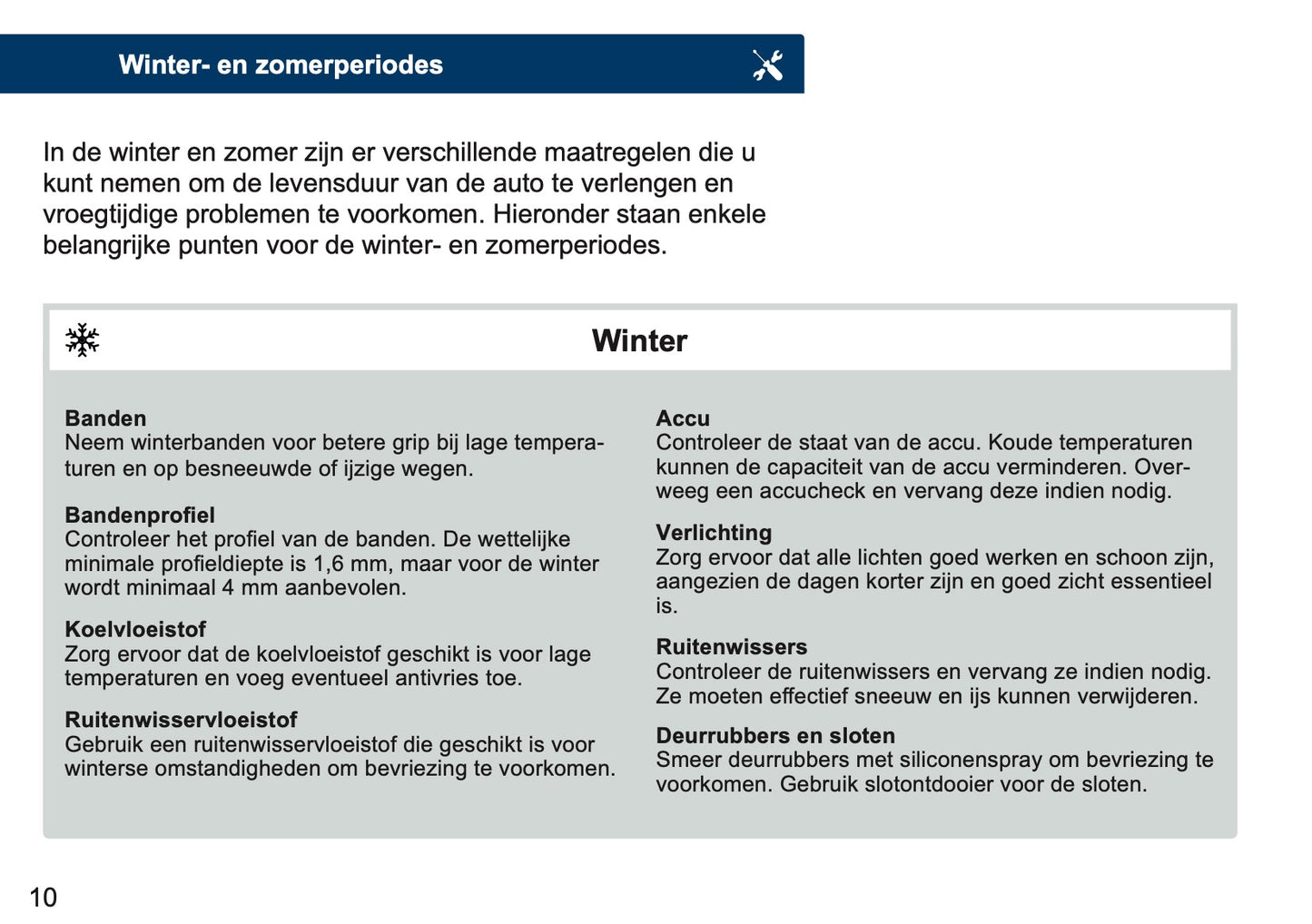 Mini Maintenance Book | Dutch