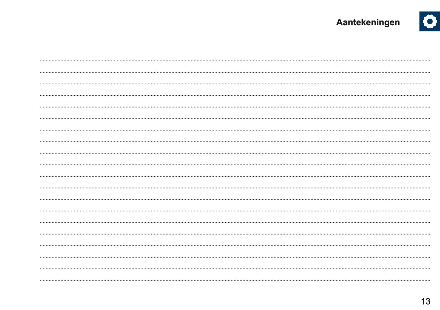 Mini Maintenance Book | Dutch