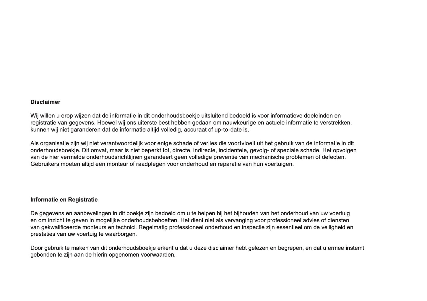 Mitsubishi Maintenance Book | Dutch