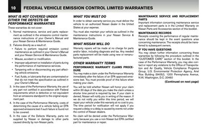 2016 Nissan GT-R Warranty Information Booklet Supplement Manual | English