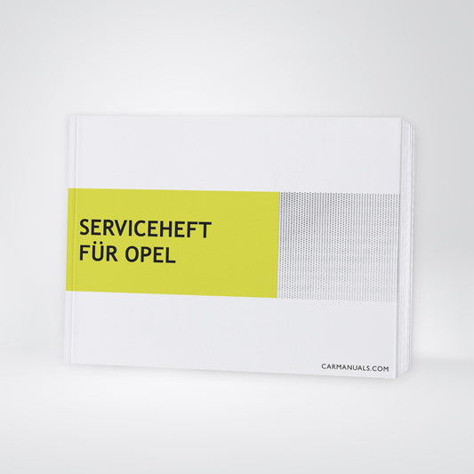 Opel Maintenance Book | German