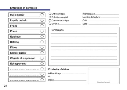 Skoda Livret d'entretien | Français