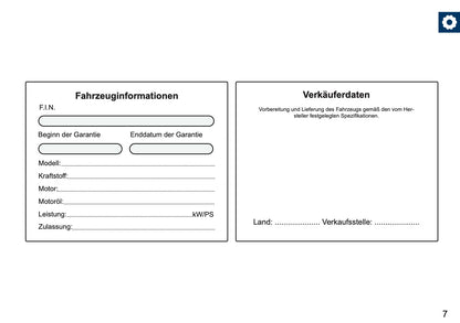Volkswagen Maintenance Book | German