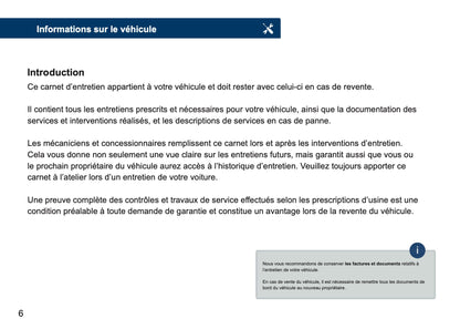 Volkswagen Livret d'entretien | Français