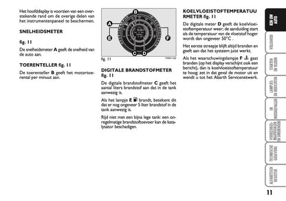 2010-2011 Abarth 500 Gebruikershandleiding | Nederlands