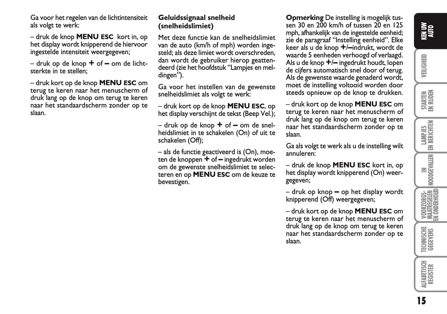 2010-2011 Abarth 500 Gebruikershandleiding | Nederlands