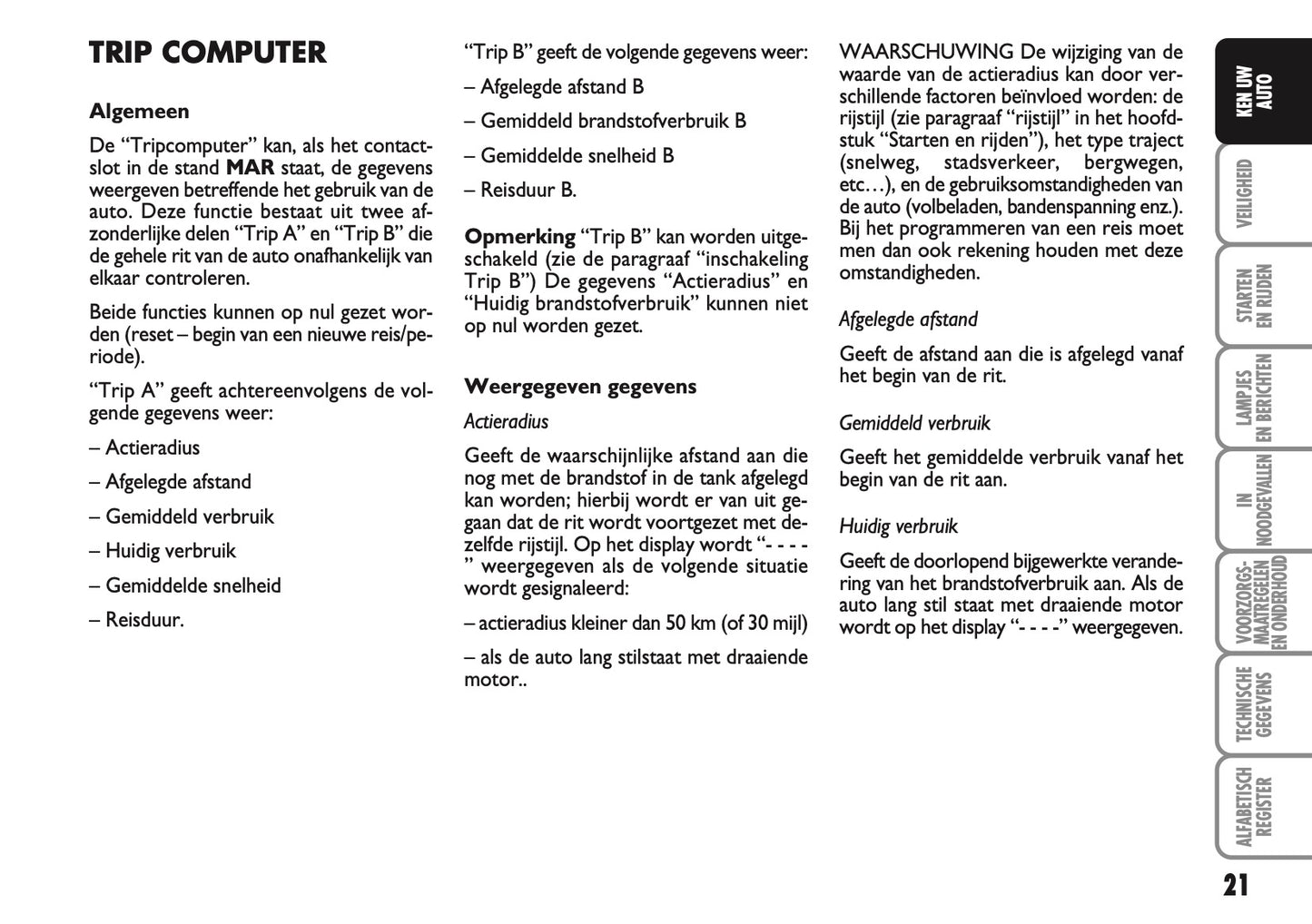 2010-2011 Abarth 500 Gebruikershandleiding | Nederlands