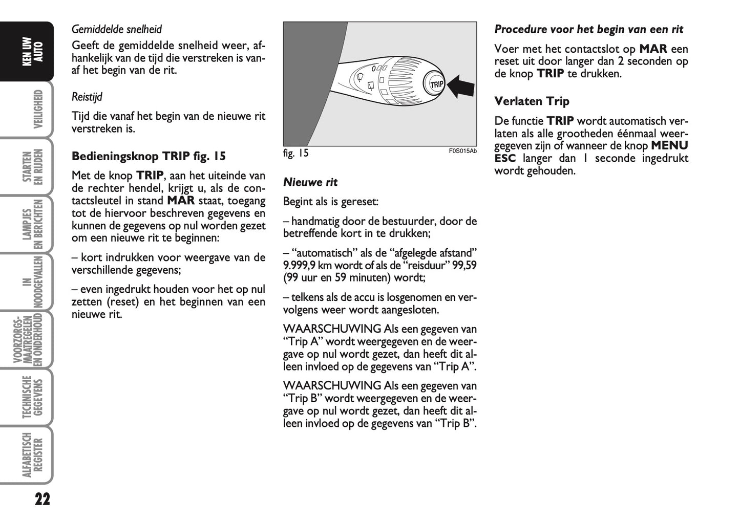 2010-2011 Abarth 500 Gebruikershandleiding | Nederlands