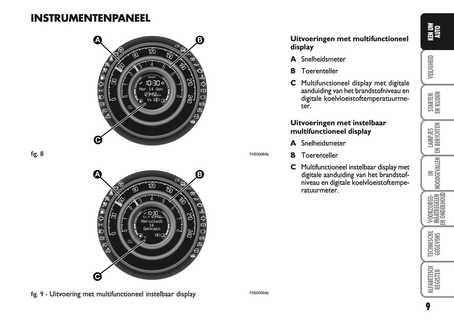 2010-2011 Abarth 500 Gebruikershandleiding | Nederlands