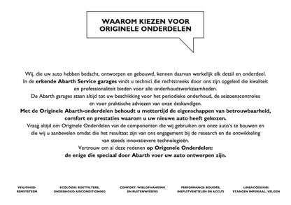 2014 Abarth 500 Owner's Manual | Dutch